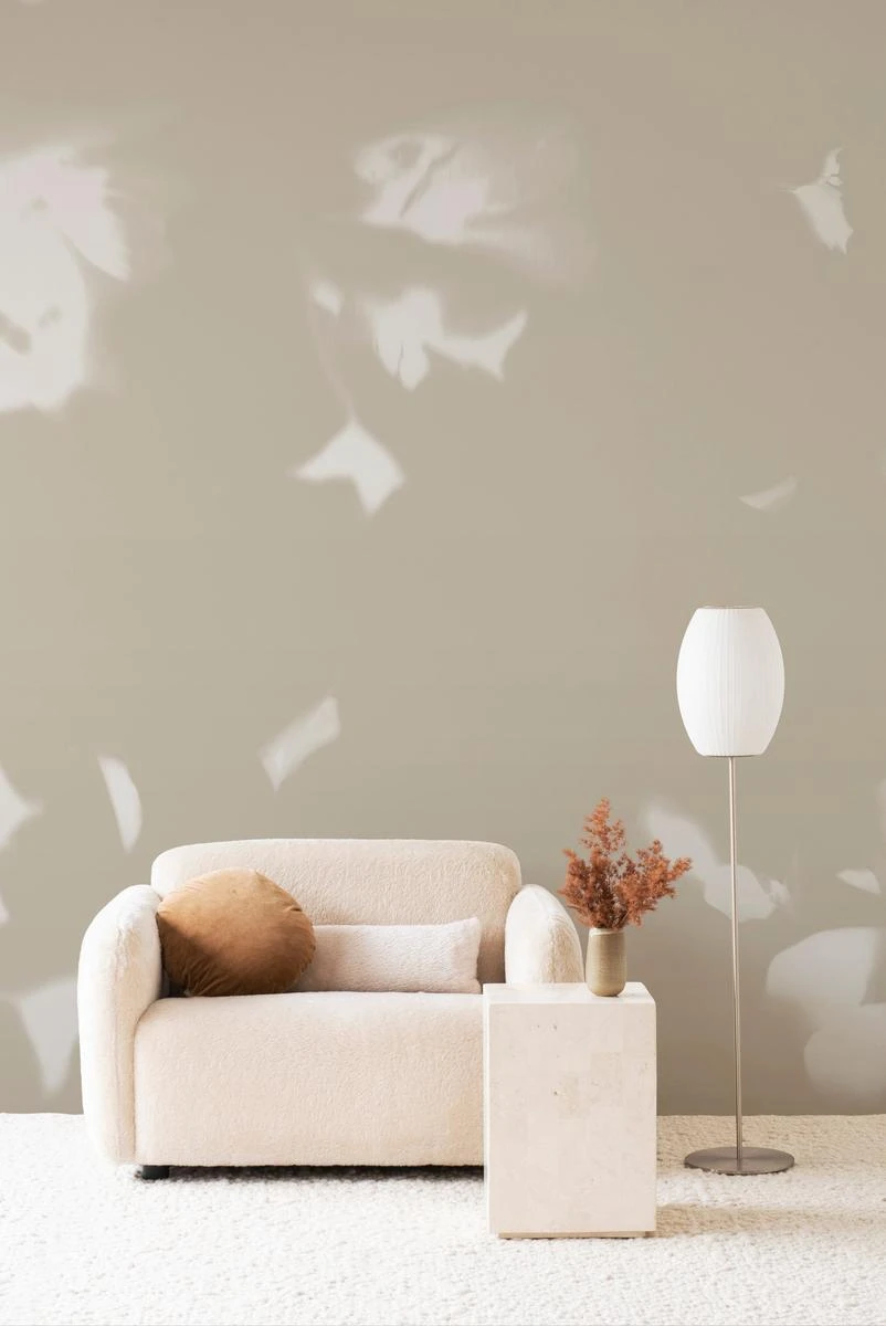 Drift Wallpaper - Wheat Brushed Metallic