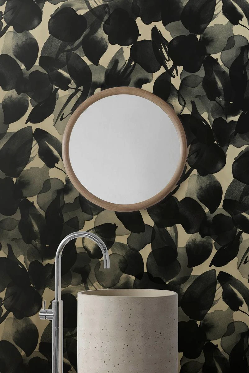 Botanic Wallpaper - Black Gold
